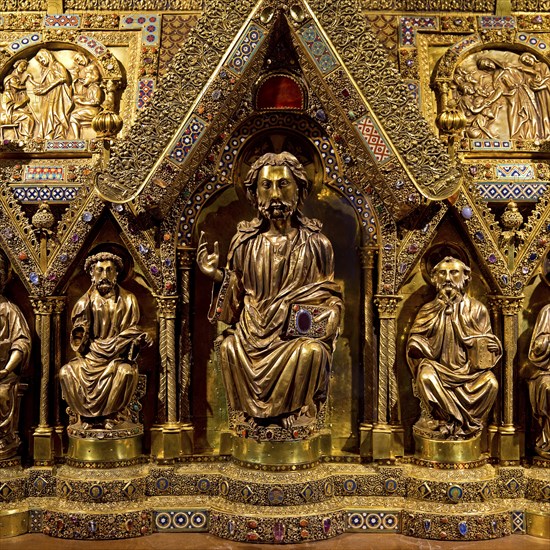 Detail of Elisabeth's shrine, where the bones of Elisabeth once lay, Elisabeth Church, Marburg an