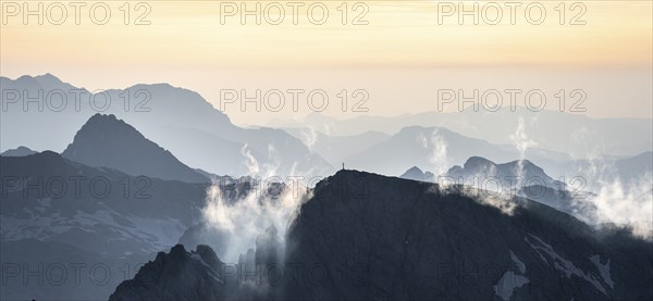 Dramatic mountain landscape, view from Hochkönig, Salzburger Land, Austria, Europe