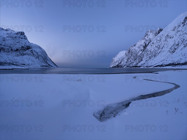 Ersfjord beach on the island of Senja, Norway, Europe
