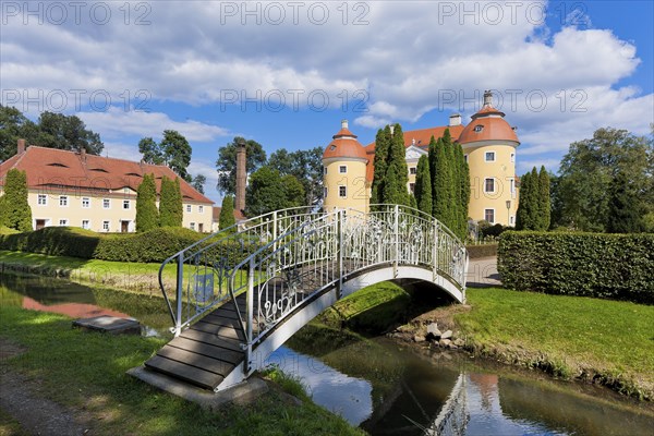 (Copyright Â© Sylvio Dittrich +49 1772156417) The Baroque Milkel Castle complex is located on the