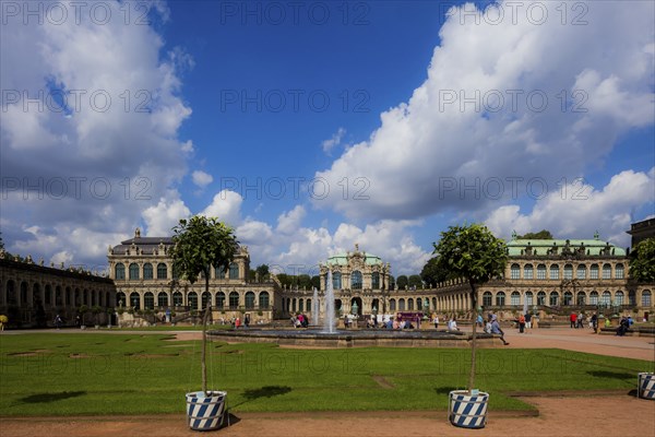 Dresden Zwinger Lemon Trees in the Pleasure Garden