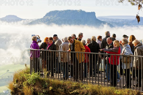 Tourists on the bastion view