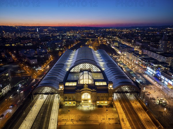 Central station at Wiener Platz. The new construction has been completed, the membrane roof of the