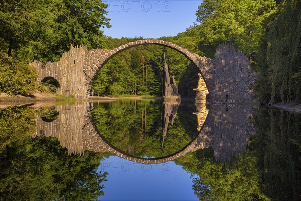 Rakotz Bridge in Kromlau Park, accessible again after extensive restoration and always a popular