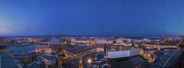 Dresden View to the east into the Elbe valley