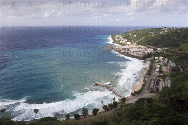 View of Flying Fish Cove, Christmas Island, Australia, Asia