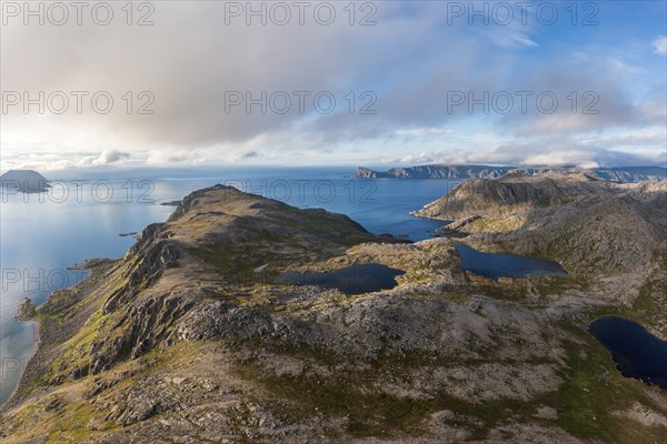 Landscape of Mageroya Island, Nordkapp, Troms og Finnmark, Norway, Europe