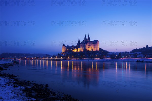 Meissen silhouette in winter