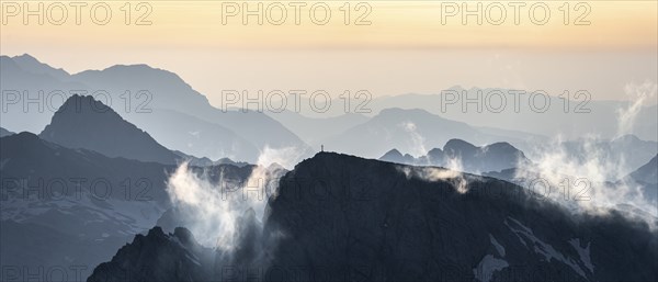 Dramatic mountain landscape, view from Hochkönig, Salzburger Land, Austria, Europe