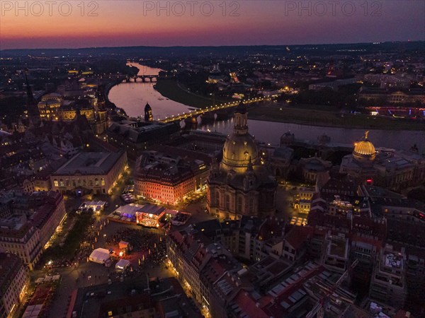 Dresden Old Town in the Evening