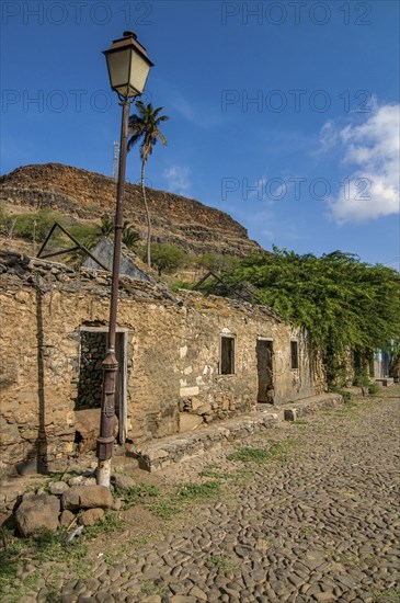 Buildings in picturesque old town of Ciudad Velha. Cidade Velha. Santiago. Cabo Verde. Africa