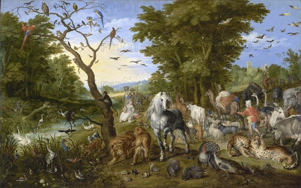 The Entry of the Animals into Noah's Ark, 1613, The Noah's Ark was, according to the biblical Book