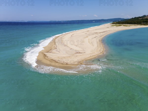 Aerial view, Cape Possidi, Kassandra, Chalkidiki, Greece, Europe