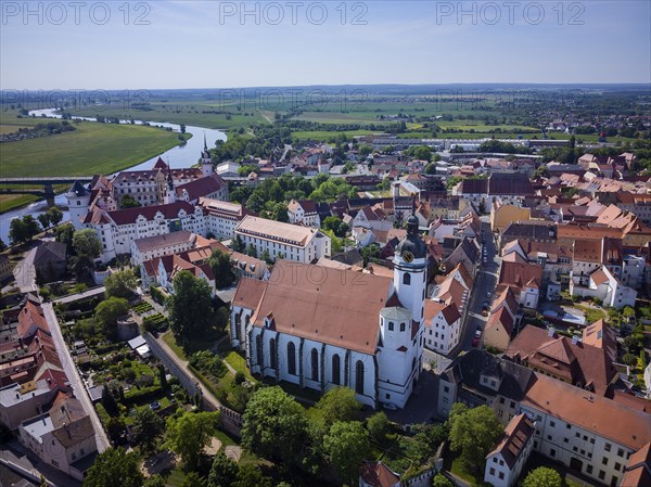Torgau with Hartenfels Castle and St. Mary's Church