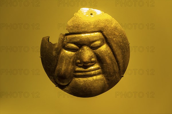 Artefacts in the gold museum, Bogota, Colombia, South America