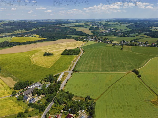 Fields near Augustusburg in the Ore Mountains