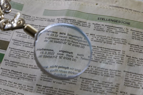 In many advertisements in the daily newspapers, strikingly similar job applications from employees