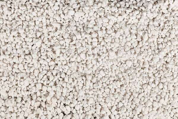 Perlite, a volcanic glass mineral with low density often used for soil amendment to prevent