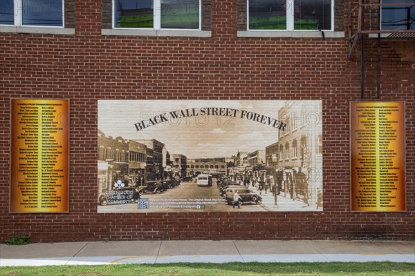 Tulsa, Oklahoma, The Greenwood District, known as the Black Wall Street. It was burned to the