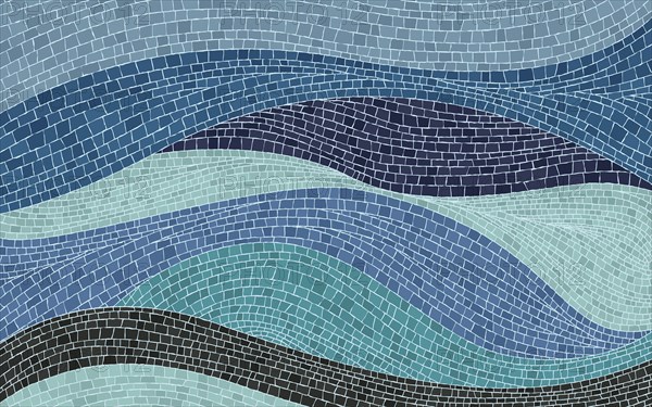 Waves background, vector illustration graphic mosaic