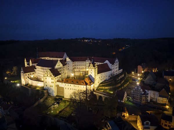 Colditz Castle by night