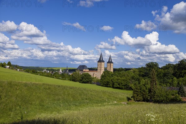 Rochlitz Castle is located in the west of the town of Rochlitz above the Zwickauer Mulde river in