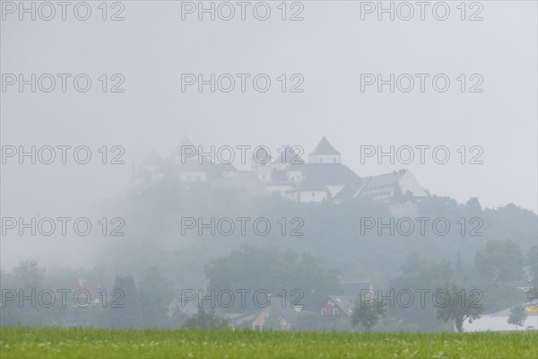 Augustusburg Castle in Fog and Rain