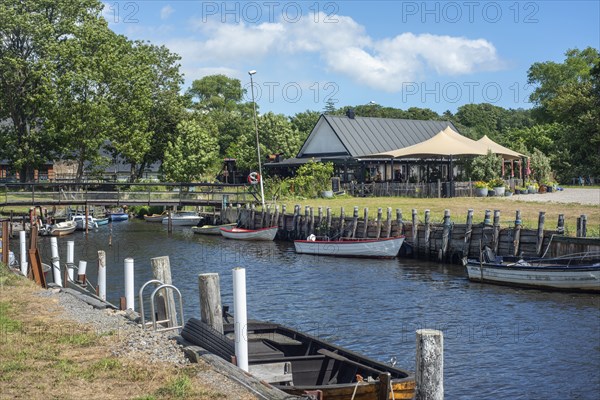 Restaurant Hörte Brygga at Hörte fishing harbor in Skurup municipality, Scania, Sweden,