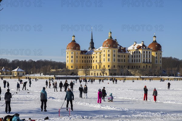 Baroque Moritzburg Hunting Lodge an extremely popular destination in winter, even during the corona