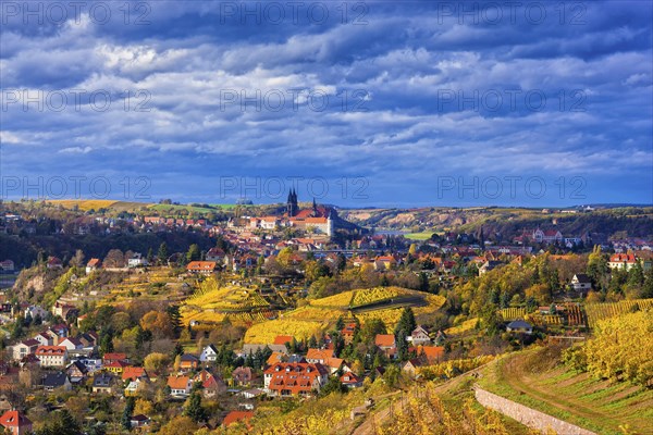 View from the Spaargebirge to Meissen