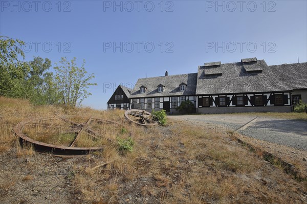 Former historical mine Alte Elisabeth Fundgrube Himmelfahrt, technical, university, TU,