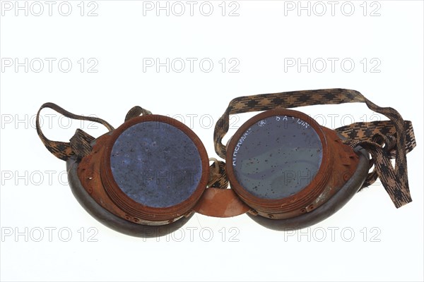 Old historical safety goggles for welders
