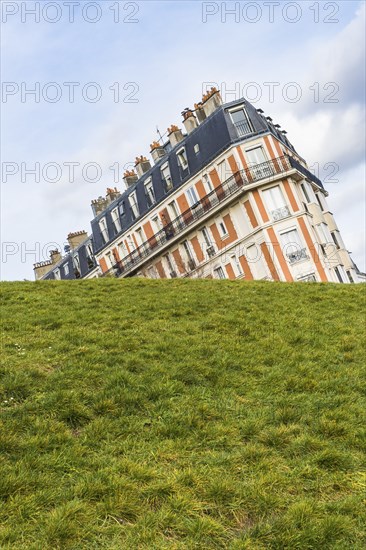 Sinking House Of Montmartre In Paris is an illusion that has become popular for that postcard photo