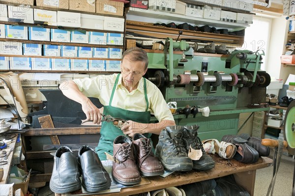 Obercunnersdorf in Upper Lusatia, master shoemaker Wolfgang Schwope