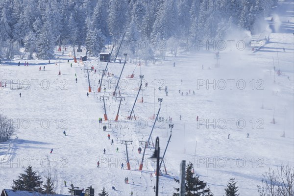 The Fichtelberg near Oberwiesenthal in the Erzgebirge district is the highest mountain in Saxony at