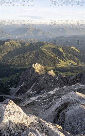 Taghaube, Grandlspitz, Mühlbacher Turm, Dramatic Mountain Landscape, View from Hochkönig,