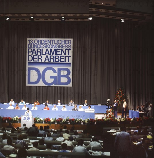 DEU, Germany: The historical slides from the times 80-90s events and persons from politics,