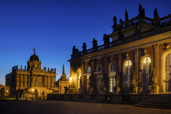 Park Sanssouci is part of the Potsdam palace park ensemble. The New Palace is a palace on the west