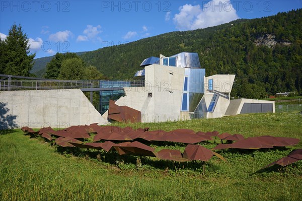Domenig stone house, Modern Architecture, Steindorf am Lake Ossiach, Lake Ossiach, Carinthia,