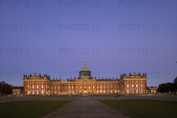 Park Sanssouci is part of the Potsdam palace park ensemble. The New Palace is a palace on the west
