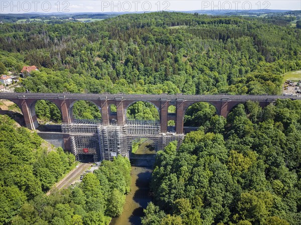 The Elstertalbrücke is a railway bridge in the Vogtland district of Saxony. It carries the