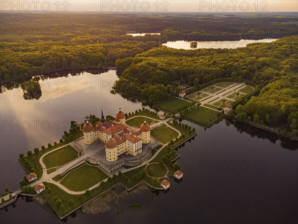 Moritzburg Baroque Palace in the Evening