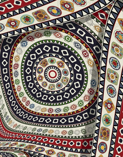 Tribal art background composition, vector illustration
