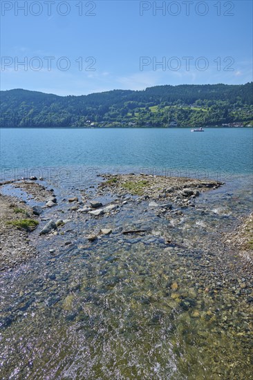 Lake, water, sun, sparkles, summer, Lake Millstatt, Millstatt, Carinthia, Austria, Europe