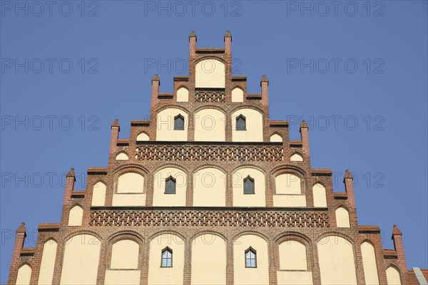 Stepped gable of the late Gothic mining museum, city museum, former cathedral courtyard,