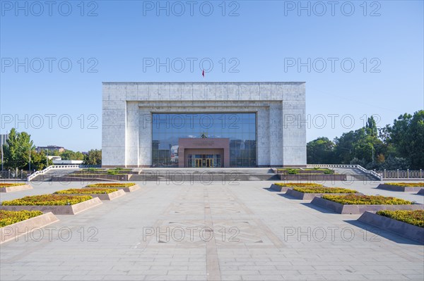 State Historical Museum modelled on a traditional epic, Ala-Too Square, Bishkek, Kyrgyzstan, Asia