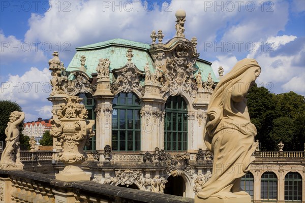 The Zwinger in Dresden is one of the most famous baroque buildings in Germany and houses museums of