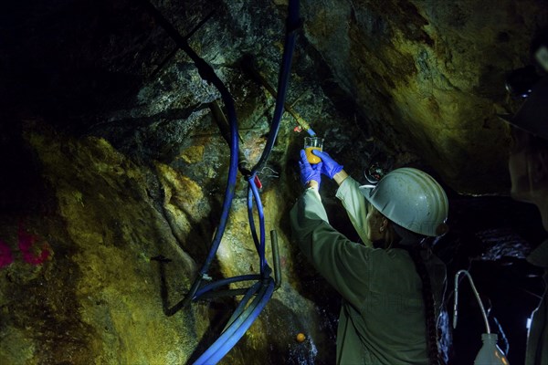 Reiche Zeche mine Students test new methods of ore extraction, by means of injections into the