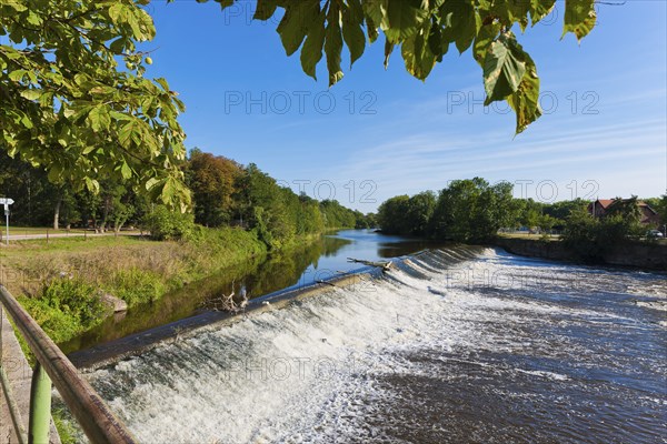 Bad Dürrenberg Saale bank and weir
