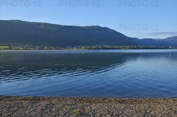 Lakeside, Morning, Summer, Steindorf am Lake Ossiach, Lake Ossiach, Carinthia, Austria, Europe